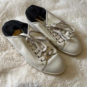 Michael Kors Kristy Black Cream Espadrille Sneakers